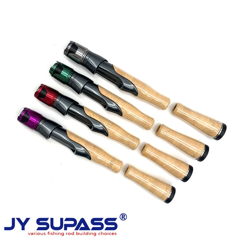 JY SUPASS VSS fishing rod custom reelseat with A Cork Handle DIY Repair Fishing Rod Split Cork Handle