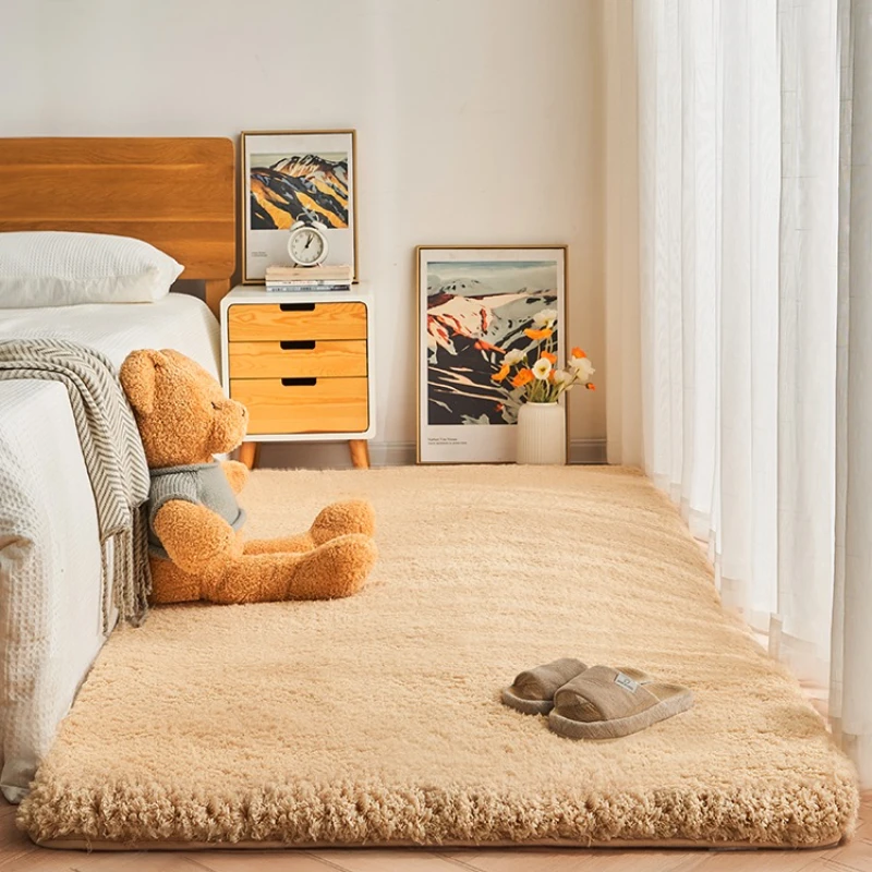 

Modern Minimalist Bedroom, Bedside Carpet, Thick Plush Tatami Mat, Floor Mat, Bay Window Mat, Home Living Room, Room, Dormitory