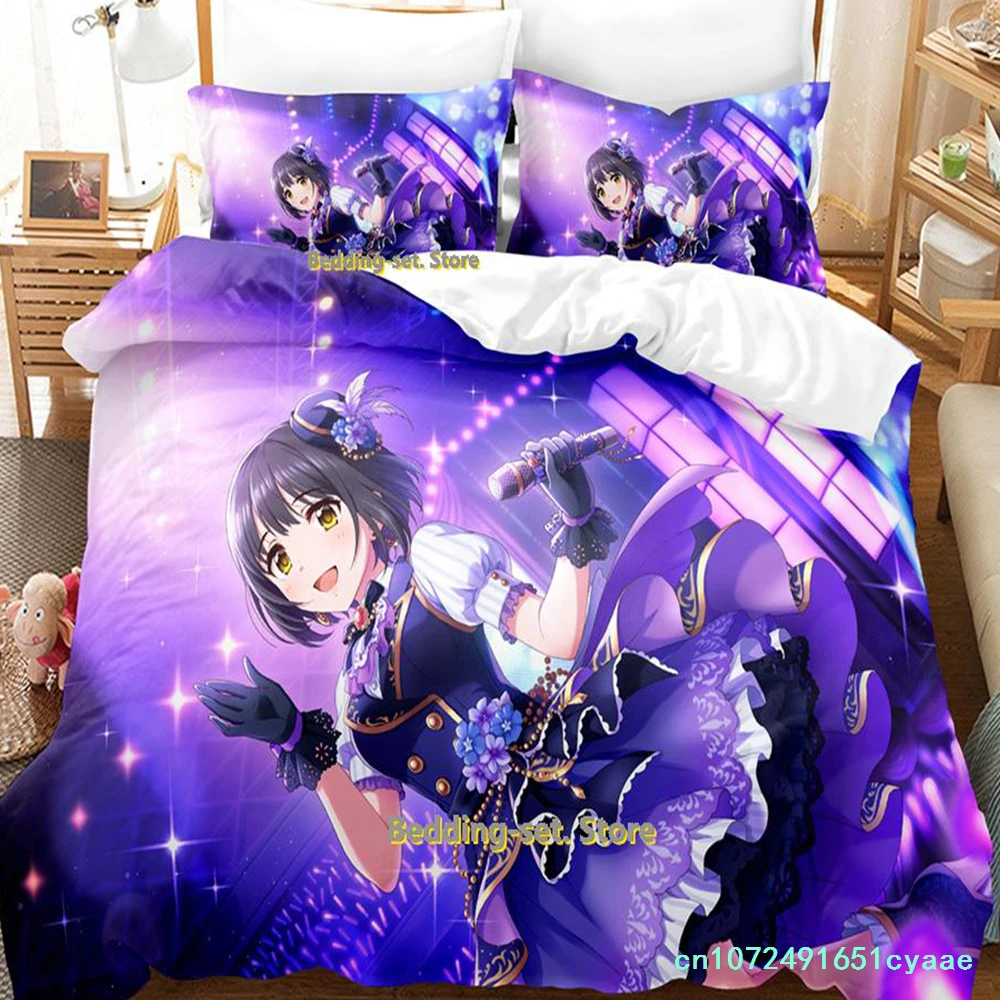 2023 Takafuji Kako Bedding Set Single Twin Full Queen King Size Bed Set Adult Kid Bedroom Duvetcover Sets Anime Girls Bed