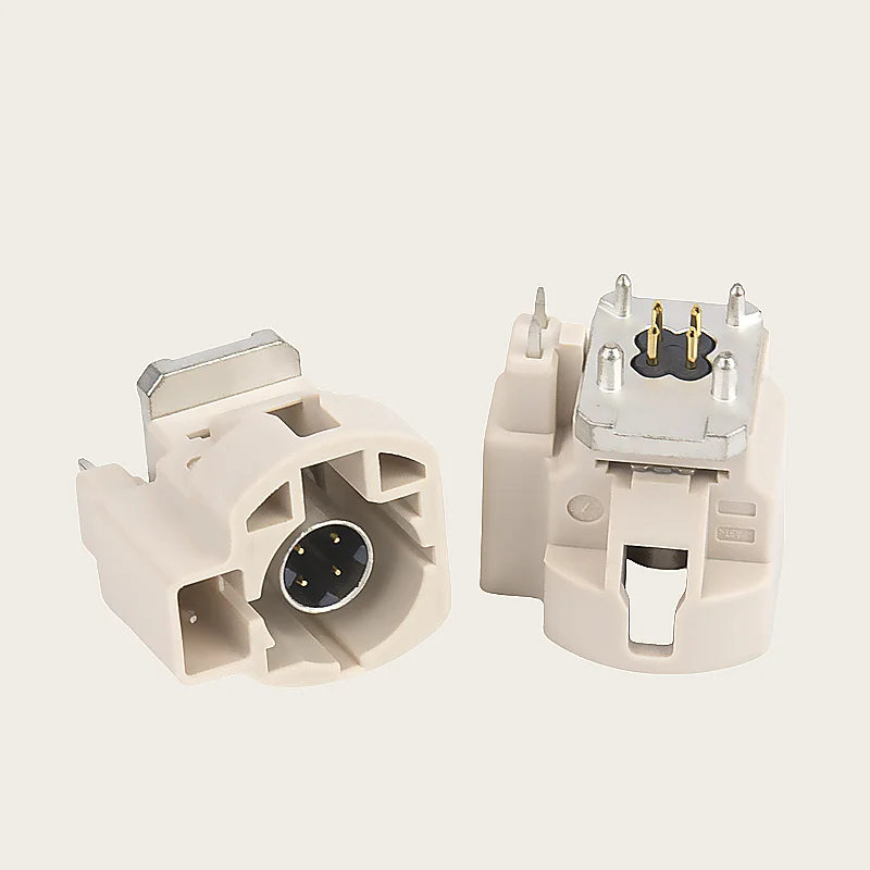 1PCS/LOT LVDS HSD 4+2PIN automotive high-definition camera vertical board end male connector