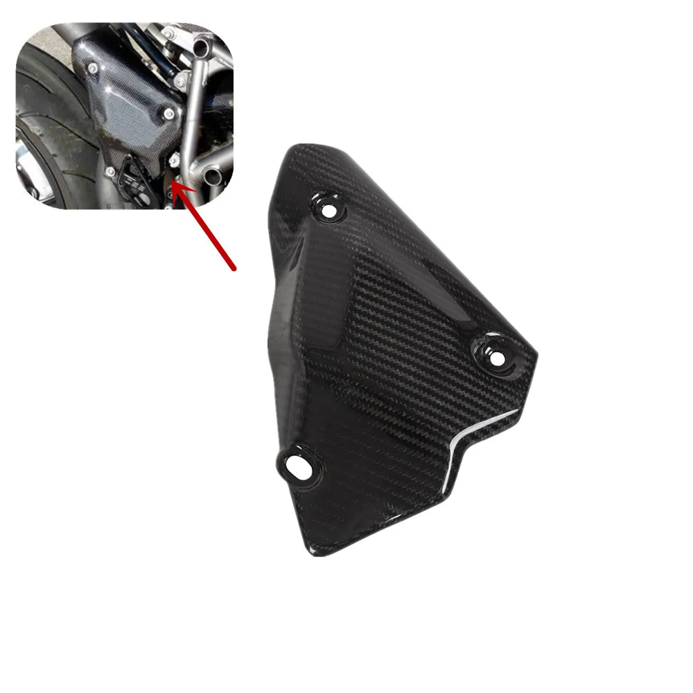 

For Ducati 848 1098 1198 Motorcycle Carbon Fiber Exhaust Cover Muffler Pipe Heat Shield Protector Gloss Exhaust Pipe Guard