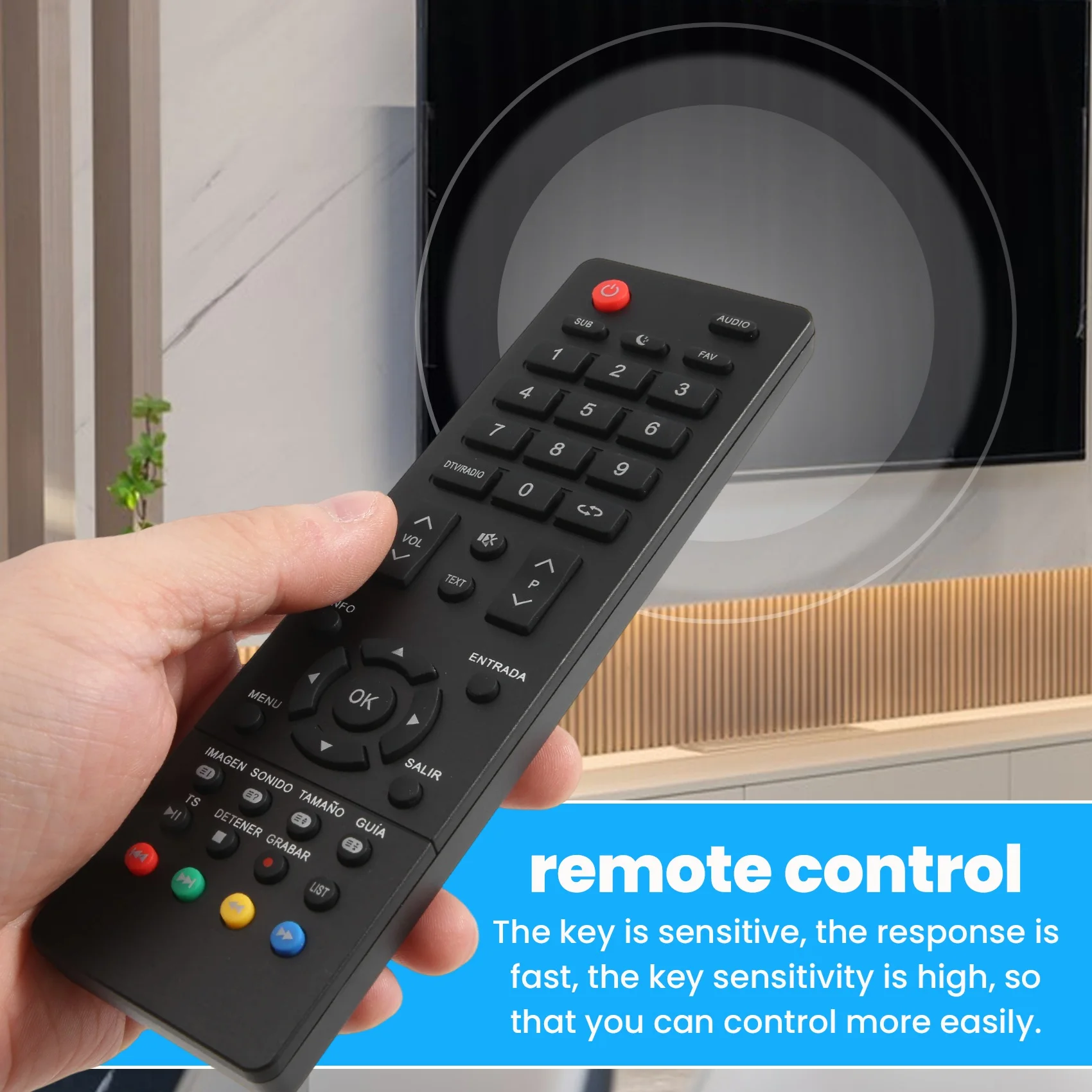 ABGI Replacement Remote Control for TD Systems K24DLM8HS K32DLM7H K40DLM7F K49DLM8U Smart FHD LED UHD HDTV TV