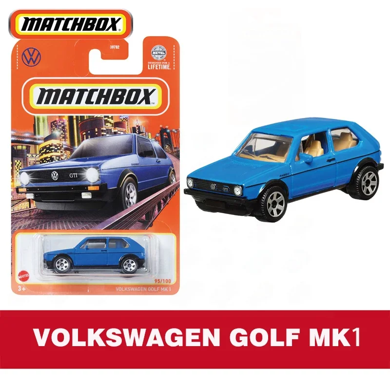 Matchbox-Modèle de voiture Volkswagen Golf Mk 1 bleu profond moulé sous pression pour garçons, collection de jouets, cadeau d\'anniversaire,