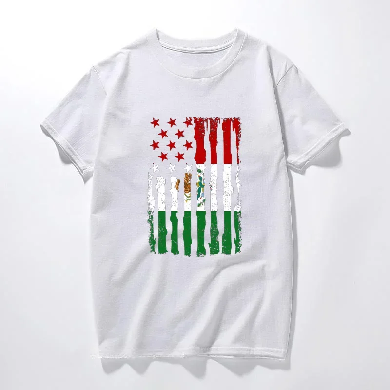 Chic Mexican badge print fashion Street Wear casual Harajuku summer all-purpose short-sleeved T-shirt for men and women