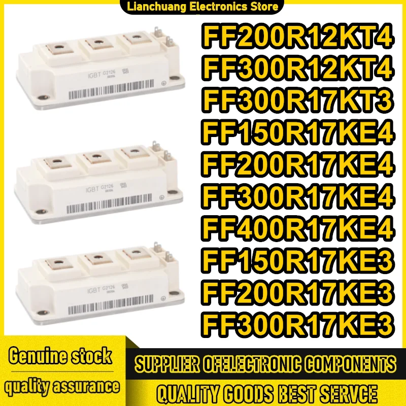 

FF150R17KE4 FF200R17KE4 FF300R17KE4 FF400R17KE4 FF150R17KE3 FF200R17KE3 FF300R17KE3 FF300R17KT3 FF200R12KT4 FF300R12KT4 Module