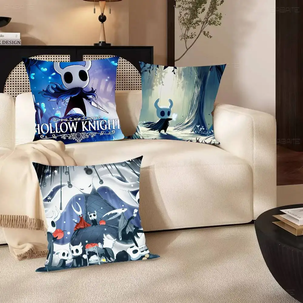 The H-Hollow K-Knight Adventure Game Pillow Case Fashion Square Pillowcase Bedroom Sofa Room Ins Decoration Leisure