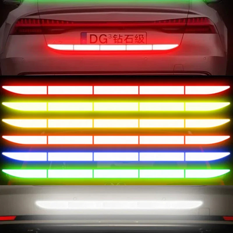

Car Sticker Reflective Warning Safety Tape Anti Collision Warning Reflective Strips For Automobile Trunk Car Exterior Accessorie