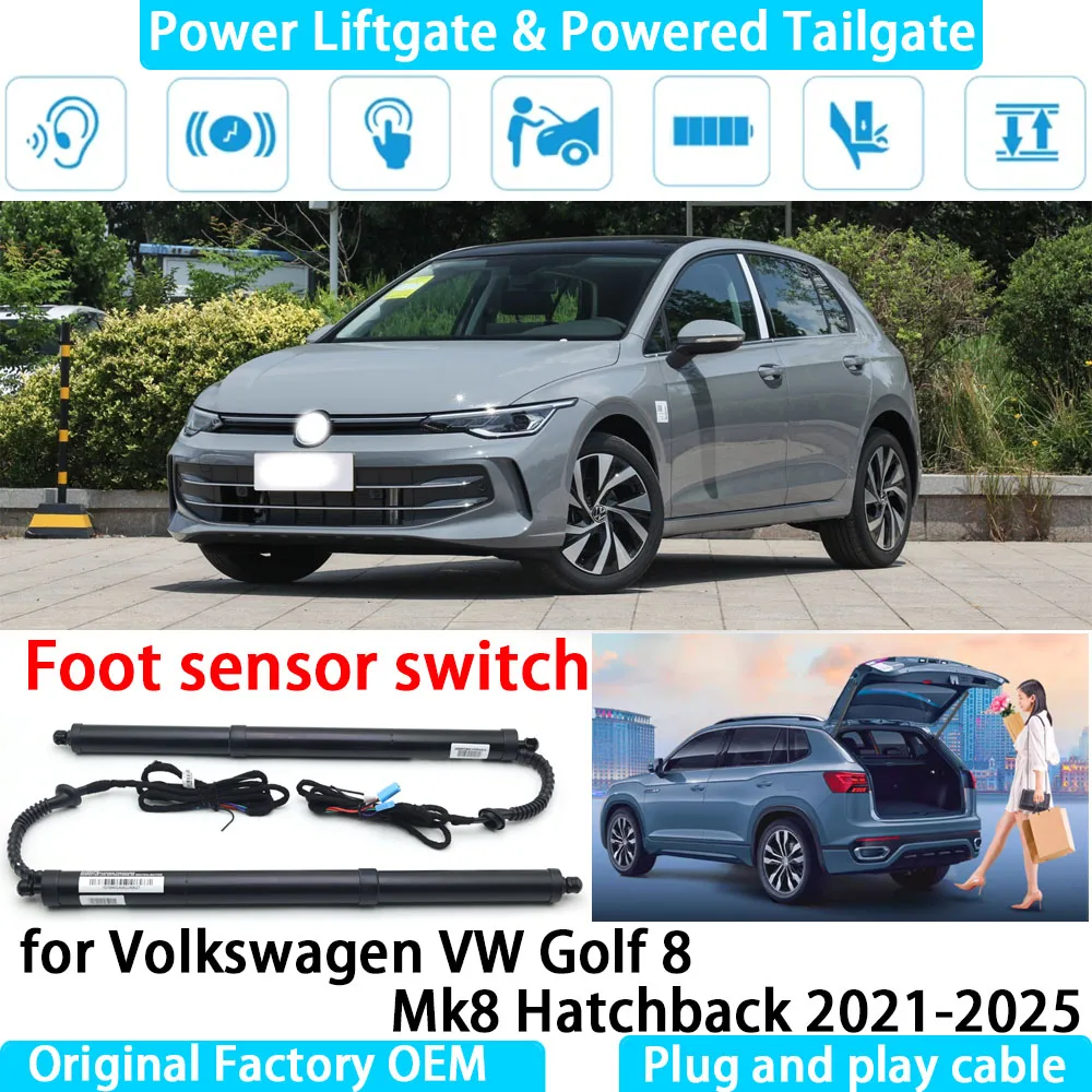 

for Volkswagen VW Golf 8 Mk8 Hatchback 2021-2025 Automatic Electric Power Liftgate Powered Tailgate Strut Tail Gate Lift System