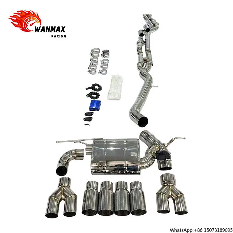 

304 Stainless Steel Catback Muffler Exhaust System for F8X F80 F82 F83 M3 M4 Valvetronic F80 M3 Exhaust Equal Length