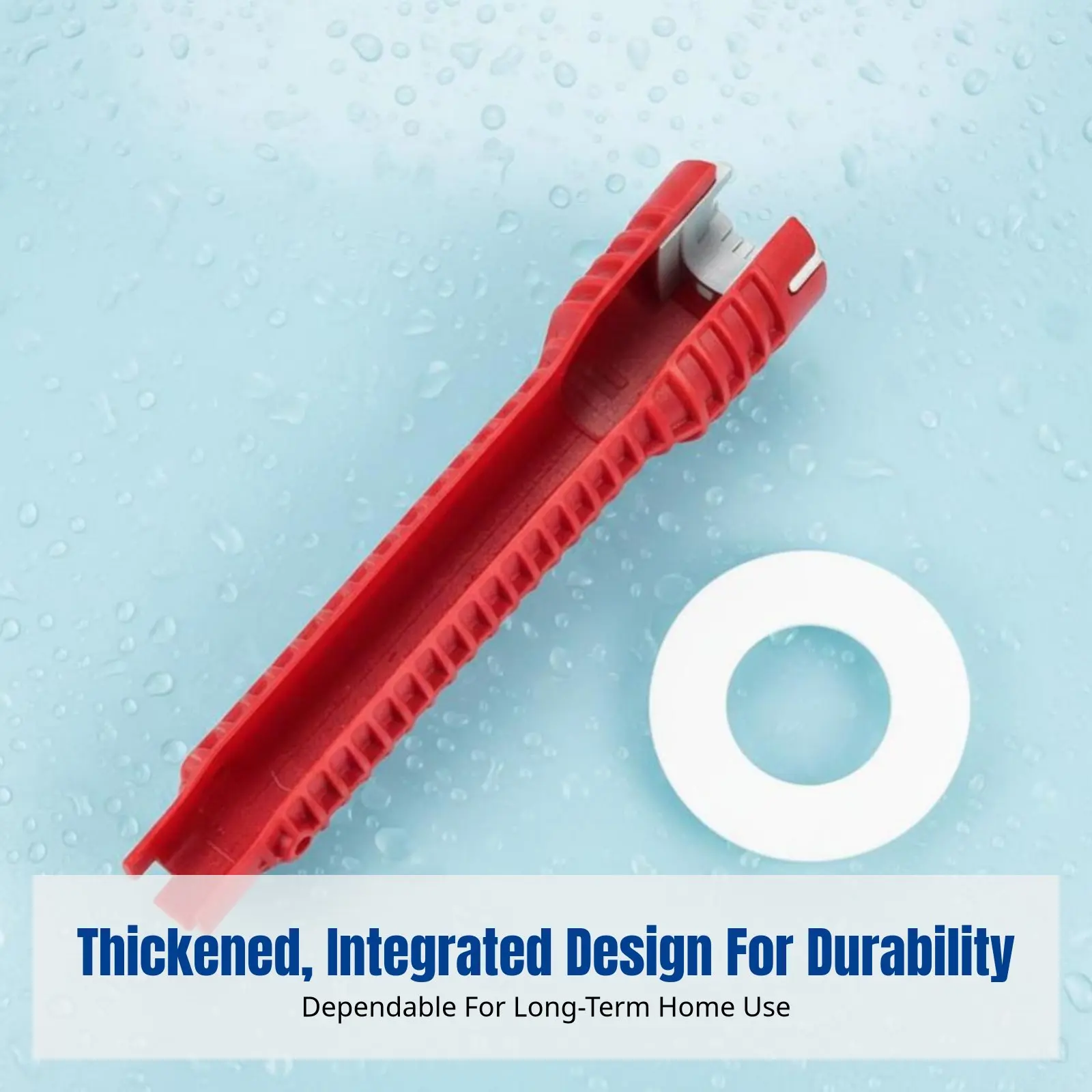 Multifunctional Sink Wrench, Five-in-One Plumbing Tool, Plastic Alloy, Universal view 2