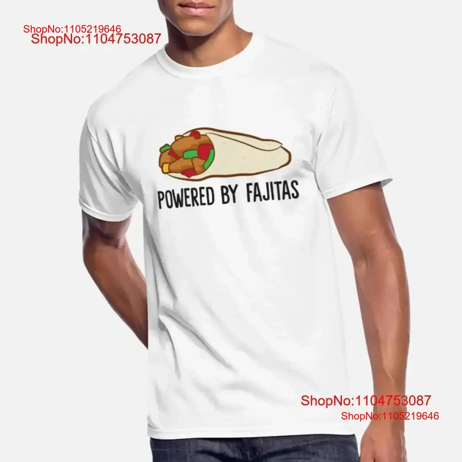 Divertido amante de Fajita alimentado por Fajitas envío rápido camiseta talla M a 3XL vintage lavado homme Top para uso diario gráfico