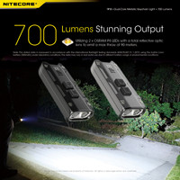 NITECORE TIP SE Keychain Dual-Core USB-C Rechargeable Magnetic Aluminum Torch EDC Pocket Mini Led Flashlight Built-in Battery