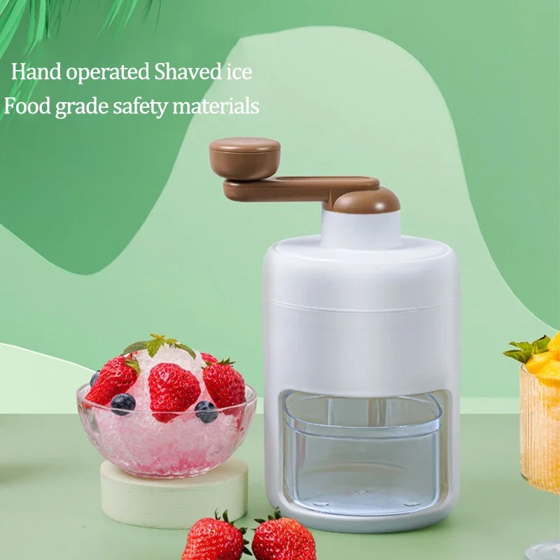 Manual Ice Crushers Household Hand-Cranked Shaved Ice Machine Hail Ice Breaking Artifact Hand-Cranked Smoothie Maker