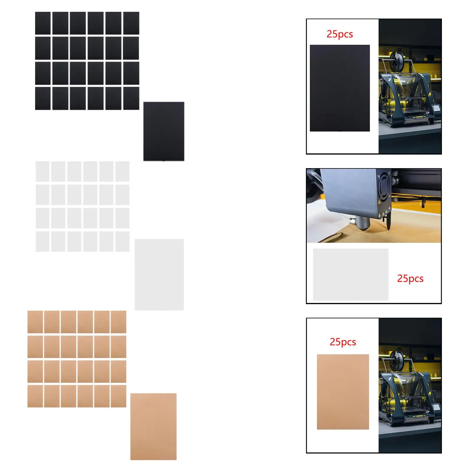 

25 шт., маркировочная бумага для лазерной гравировки, принадлежности для рукоделия 11,69x8,27 дюйма для H2D граверной машины, керамическая резка, гравировка стекла