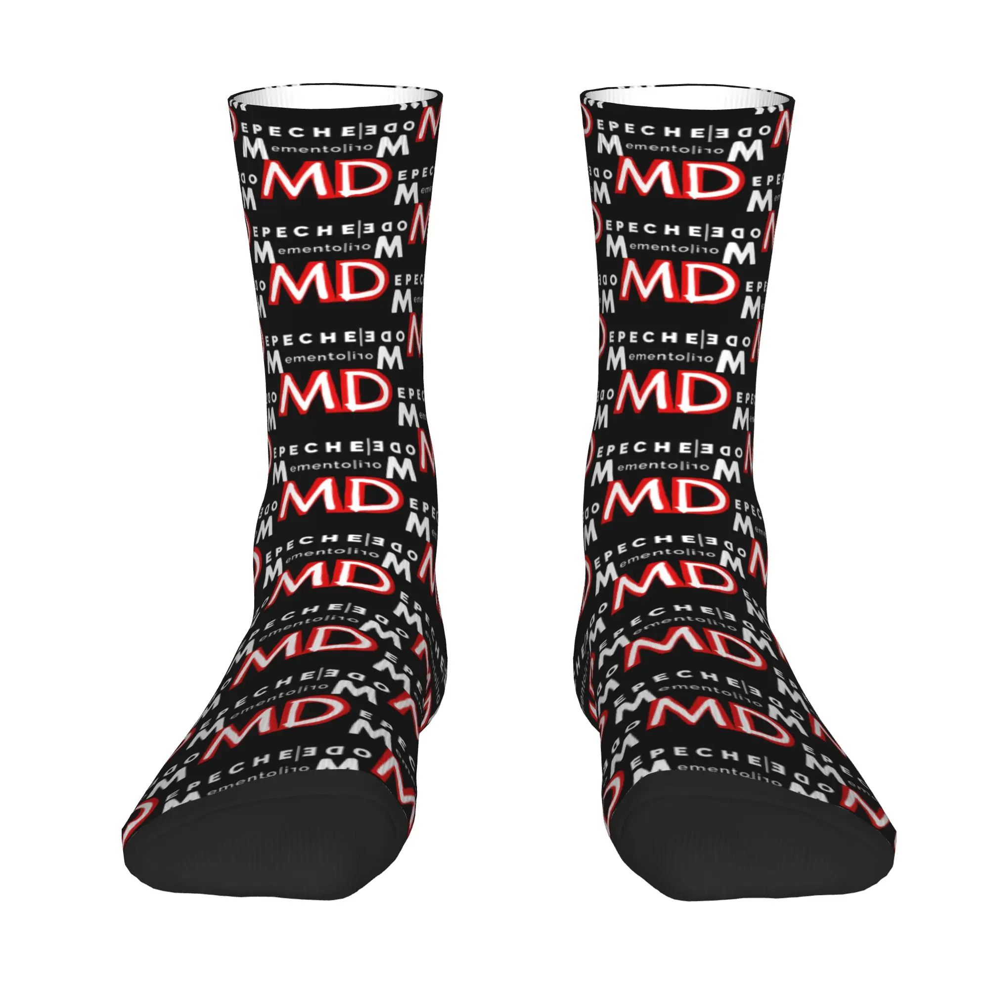Custom Depeche Cool Mode Mens Crew Socks Unisex Cool Music  Spring Summer Autumn Winter Dress Socks