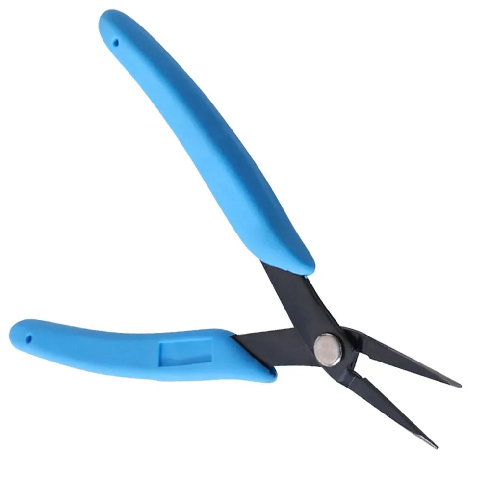 Needle Nose Jewelry Pliers 145mm Metal Tweezer Nose Pliers With Smooth Jaws Comfort Grip Handles For Jewelry Making