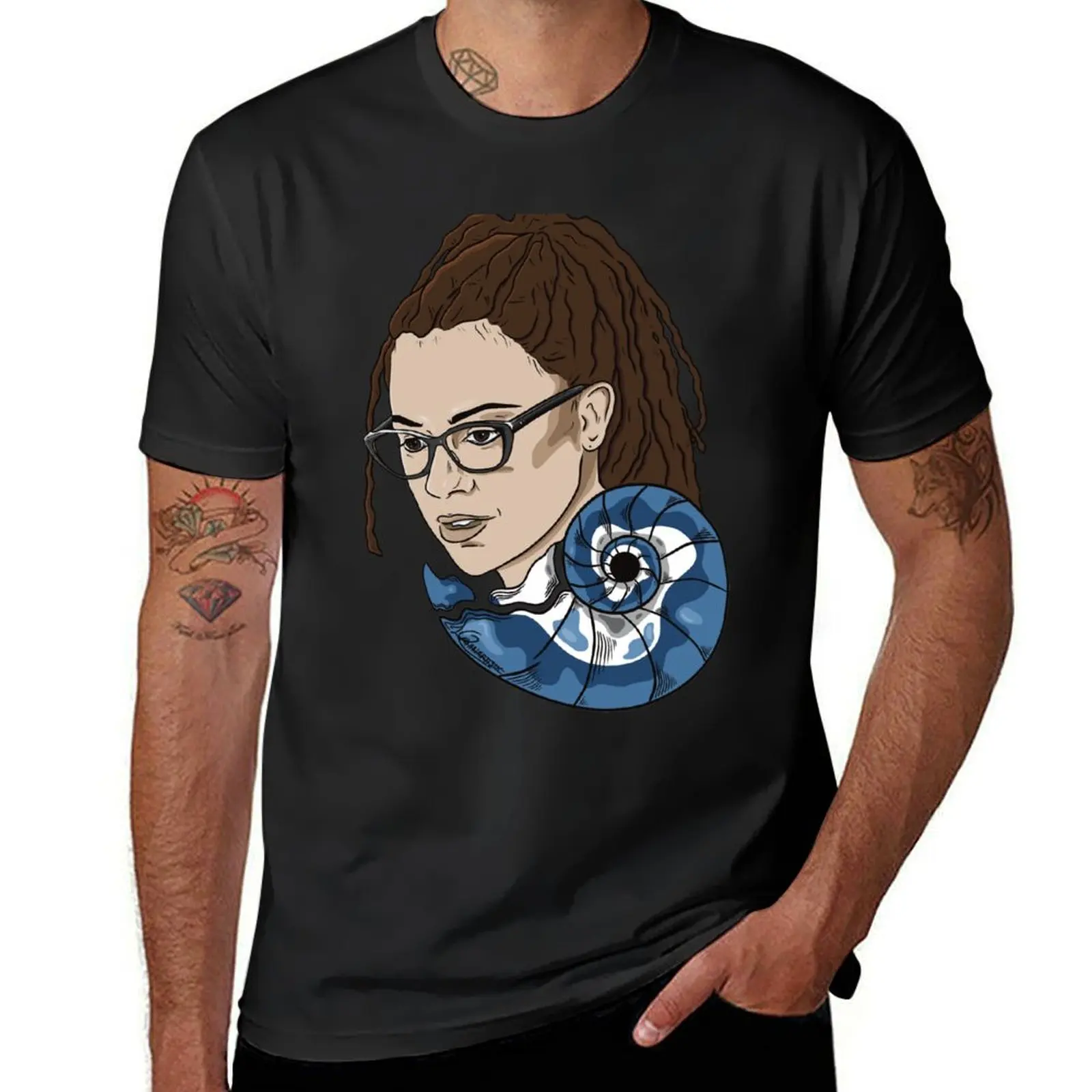 

Cosima Portrait Nautilus Orphan Black T-Shirt sports fans blanks cute tops men t shirt