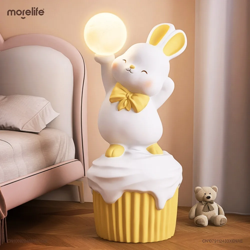 

Nordic Cute Rabbit Statue Home Room Decor Creative Sofa Side Tables Modern Bedside Table Living Room Decoration Furniture K01