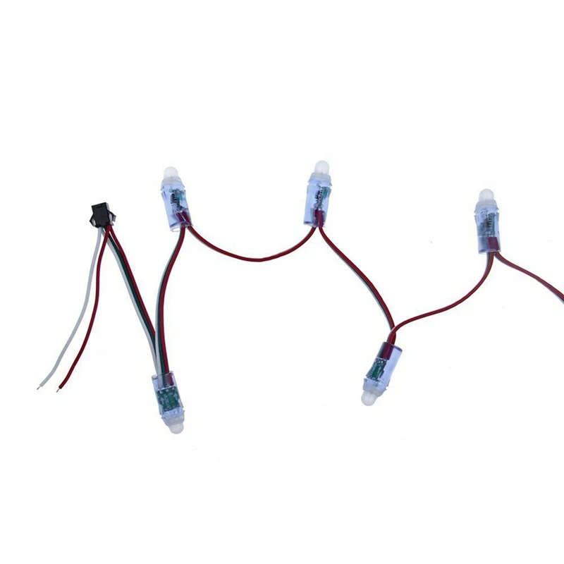 1000 Uds 12Mm WS2811 módulo de luz de píxel LED a todo Color DC5V IP68 impermeable RGB 2811 1903 IC luz LED Digital de Navidad
