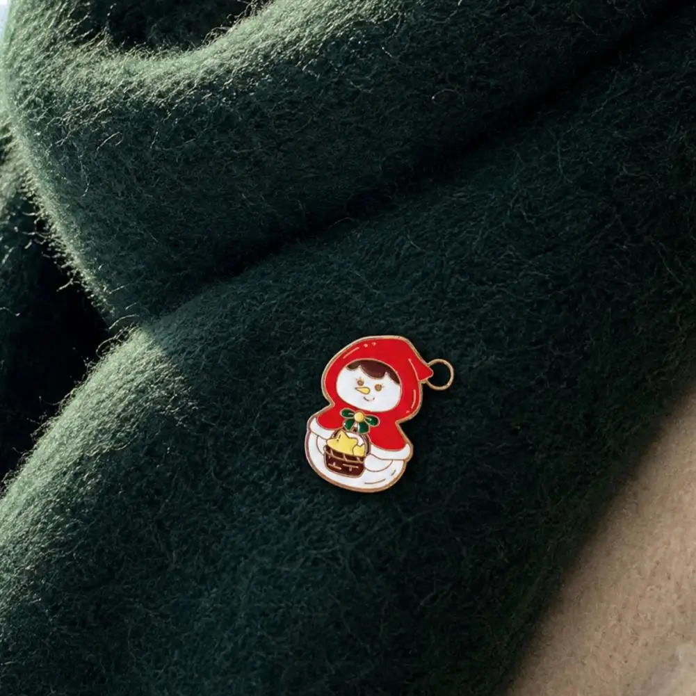 Santa Claus Brooch Christmas Brooch Christmas Cartoon Brooch Set Santa Claus Reindeer Gingerbread Snowman Lapel Pins for Clothes
