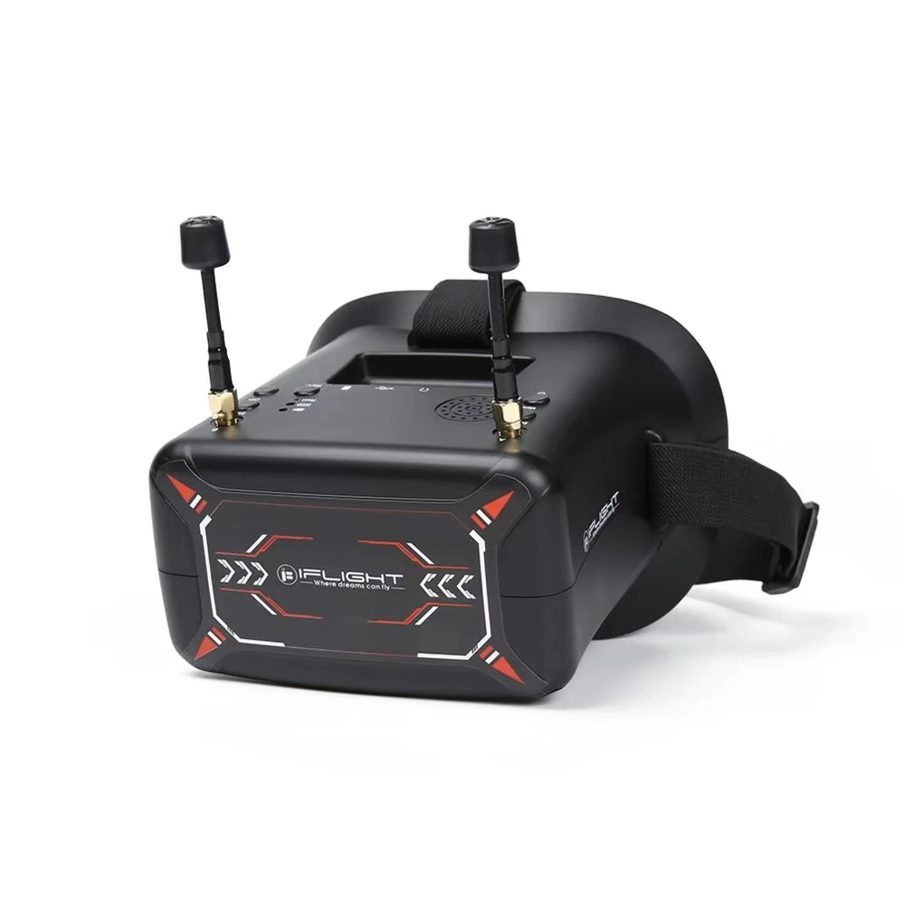 

iFlight 4.3inch Analog FPV Goggles 40CH 5.8GHz with Video Headset HD DVR Built-in Battery for RC FPV Parts