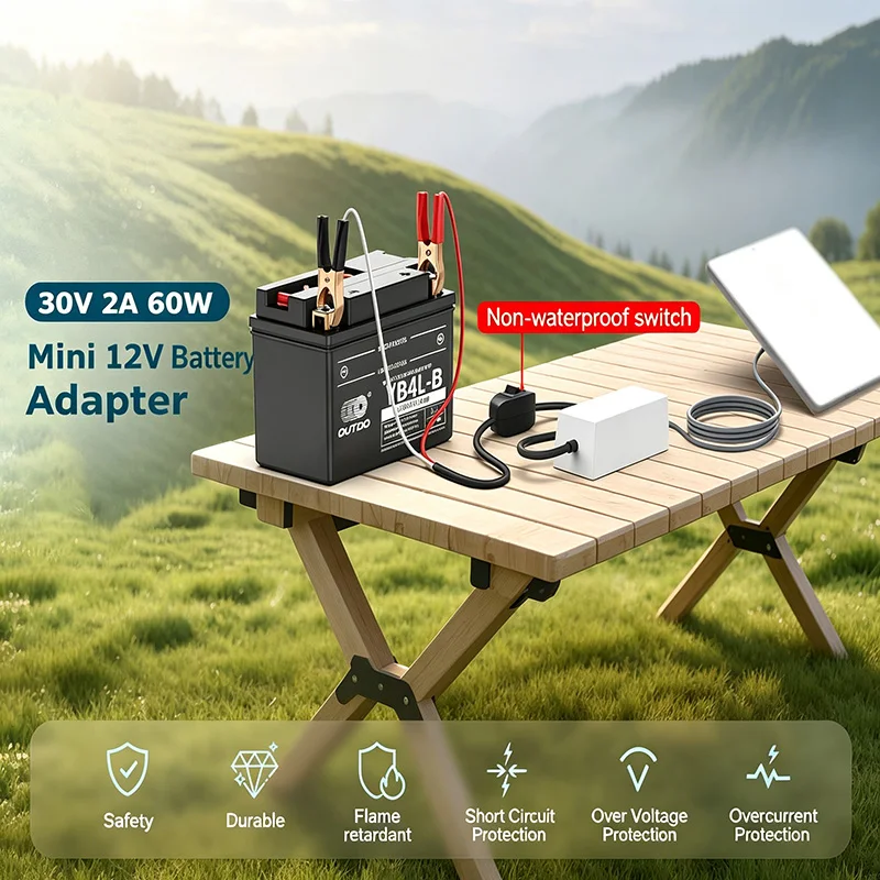 Fit for Star Mini DC Boost Converter 12V-30V to 30V 3.5A Alligator Clip Battery to DC Power Adapter