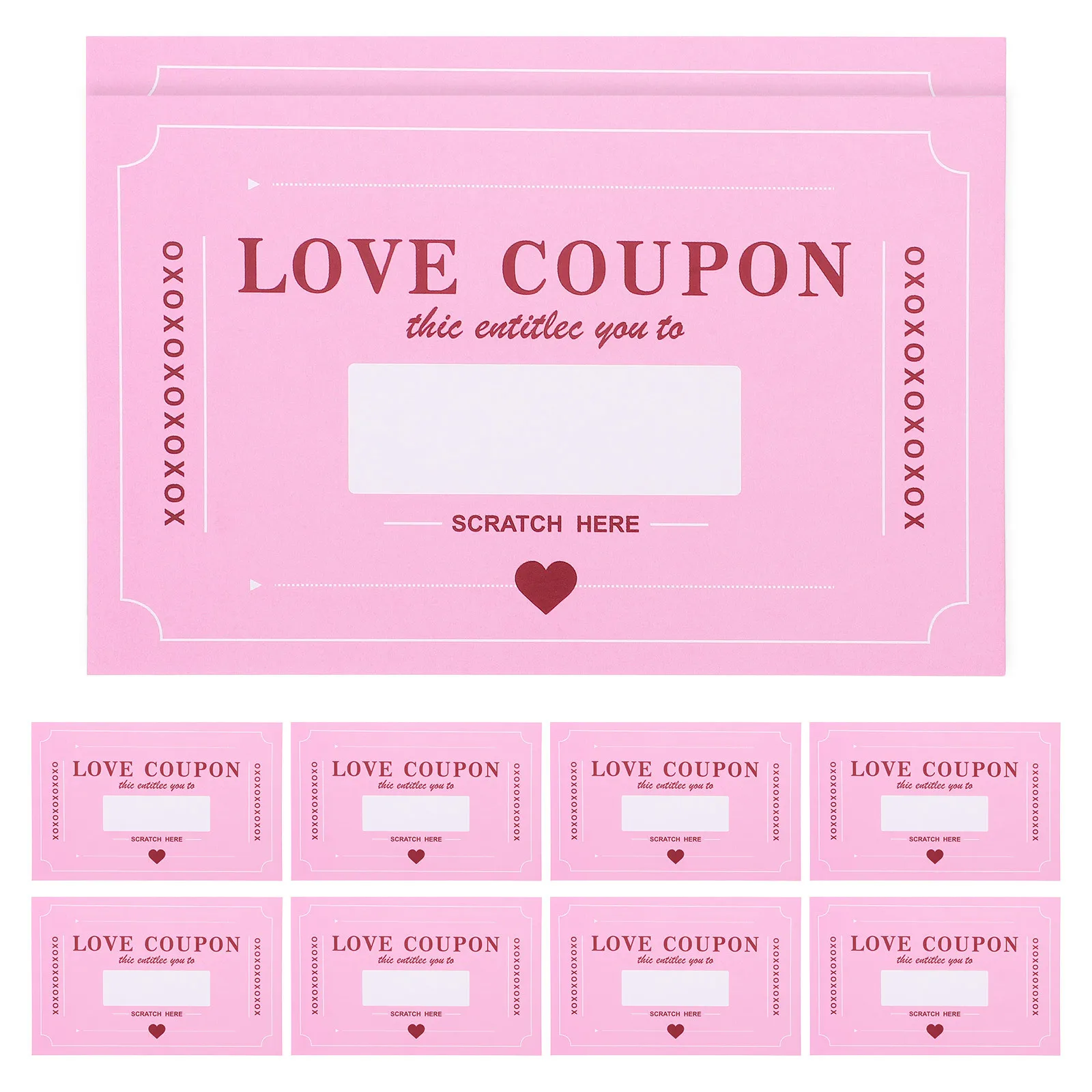 

Diy Couple Date Scratch Cards Valentine'S Day Game For Anniversary Birthday Party Scratch Off Cards