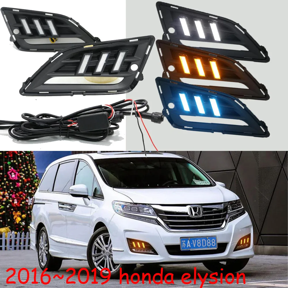 1set car headlight for honda elysion daytime Light car accessories 2016~2016y LED DRL headlamp for elysion fog light