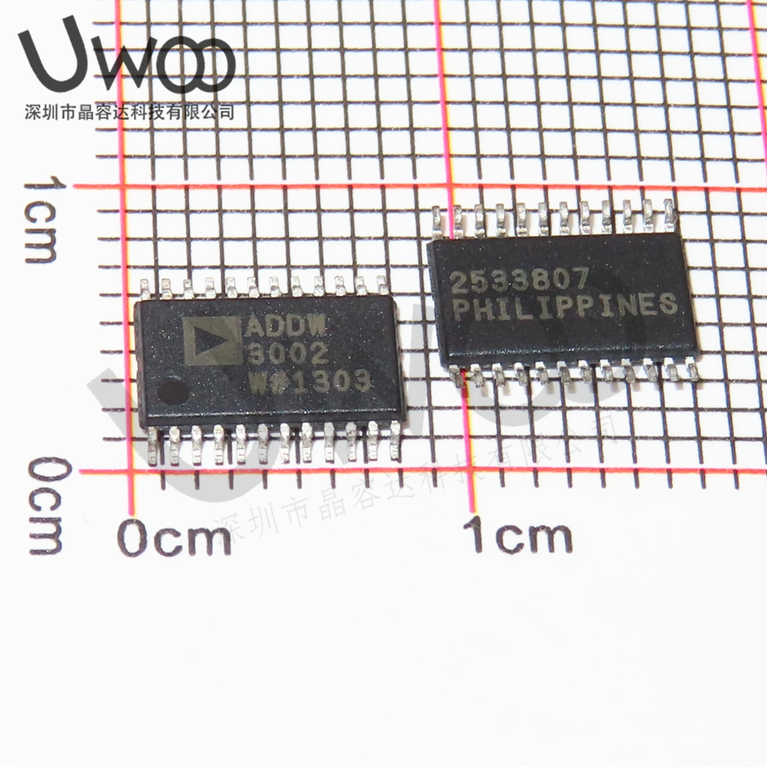 ADDW3002WRUZ MARKING:ADDW Precision Instrumentation amplifier TSSOP24