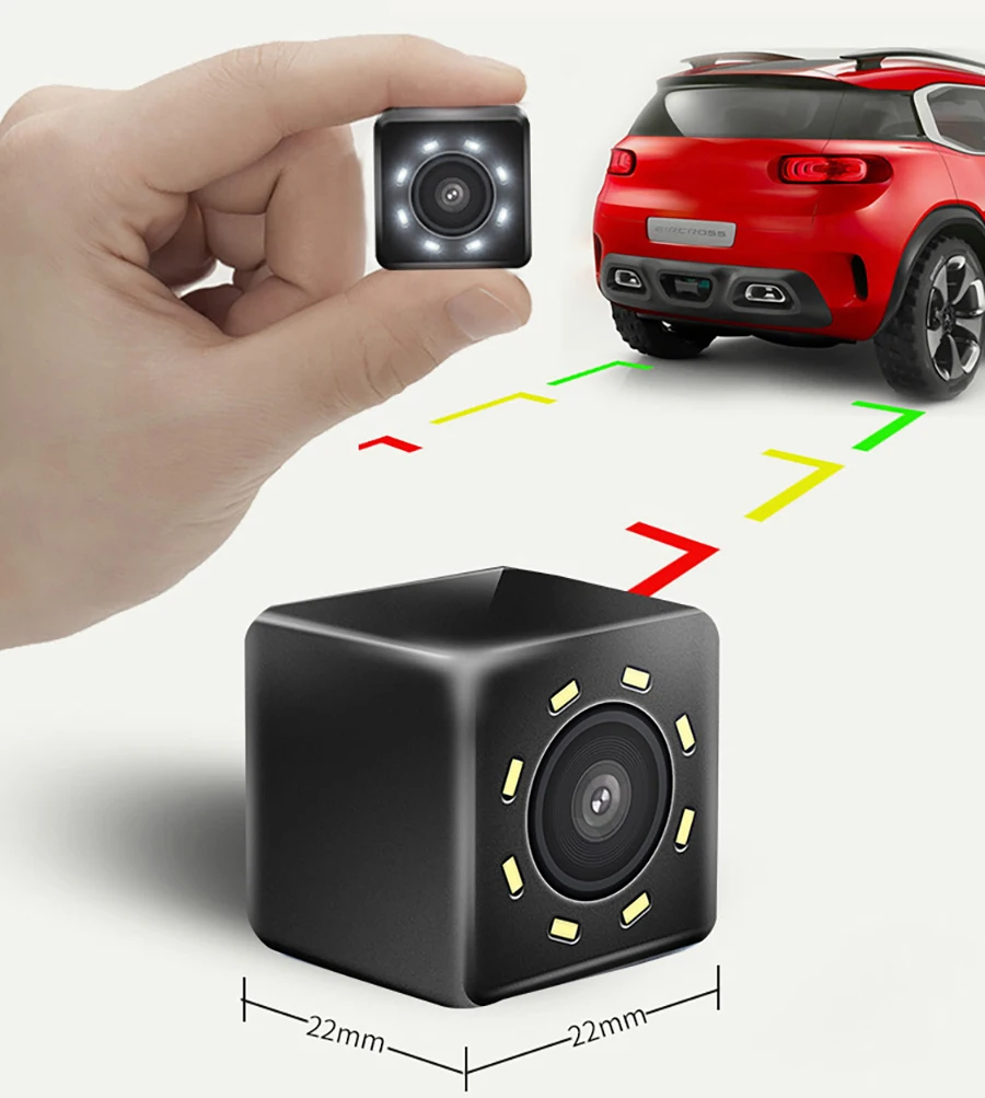 Universelles 4,3-Zoll-Rückfahrmonitor-Set für Autos, Nachtsicht-Rückfahrkamera für Fahrzeuge, DVR-Parksystem, einfache Installation – Detail 9