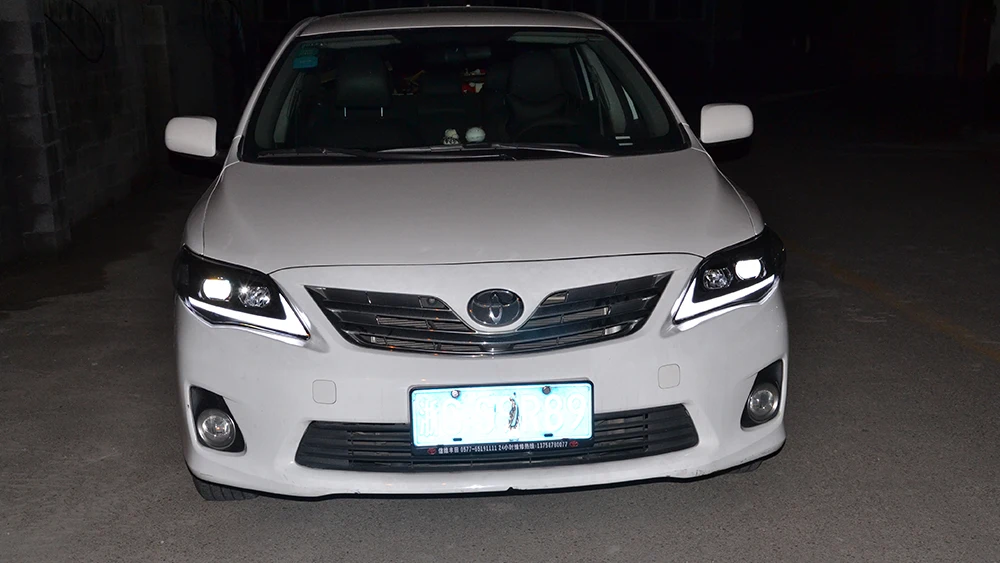 VLAND Led Daytime Running Light For Toyota Corolla 2011 2012 2013 Auto DRL Headlight Front Cover Fog Lamp Car Accessorie