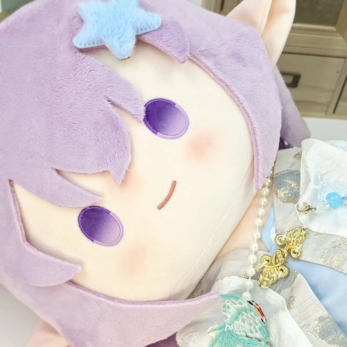 gamehonkai-star-rail-castorice-figures-gift-plush-40cm-sitting-posture-cotton-role-play-hug-pillow-birthday-gift-halloween