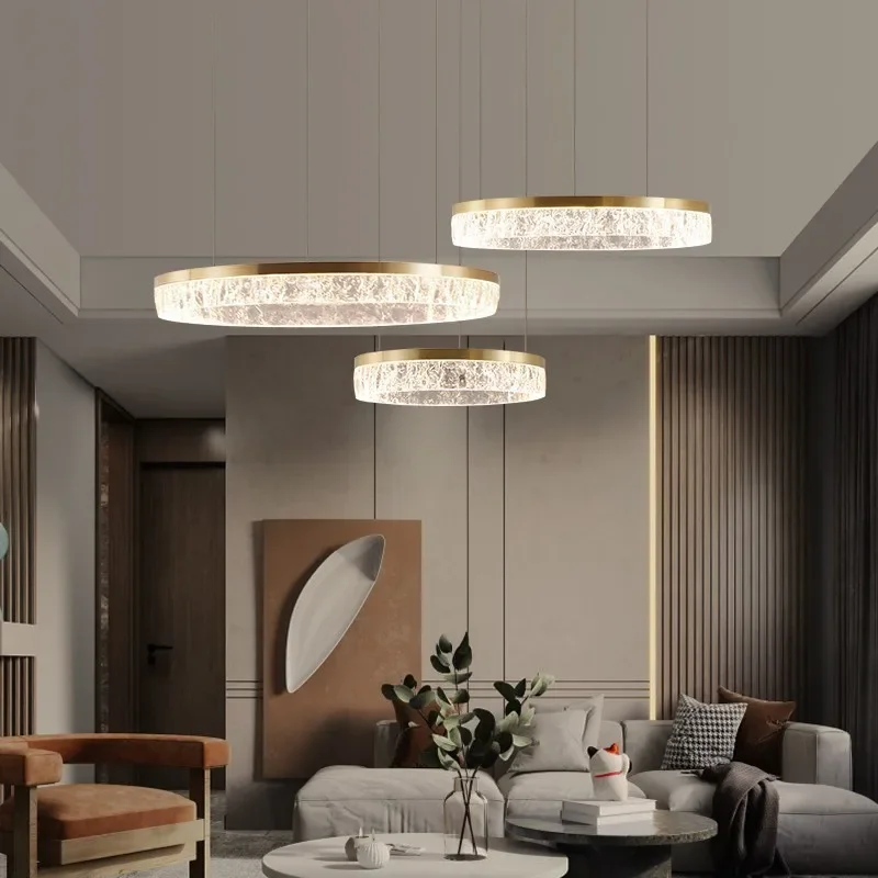 Modern light luxury living room chandelier designer villa meeting creative bedroom dining