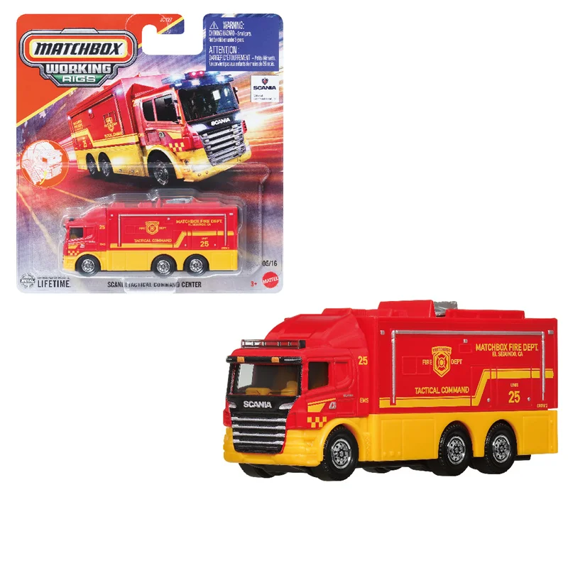 2025 Nowe 100% Oryginalne Auta Matchbox Working Rigs 1/64 FedEX Miniaturowe Samochody 1:64 Modele Aut Odlewane Auta Match Box Matchbox JCY27