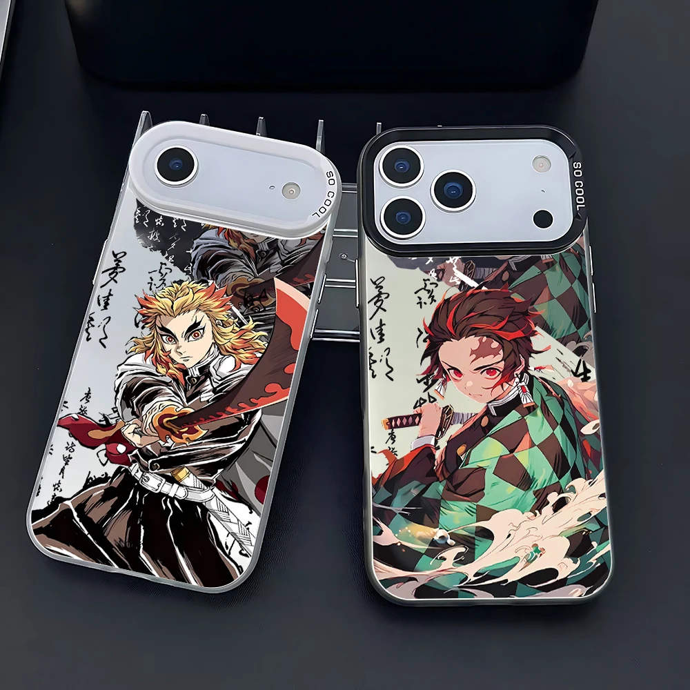 Cool anime Demon Slayer Phone Case iPhone 17 16e 16 15 14 13 12 11 mini Pro Max X XR XSMAX 8 Air Plus Anti Fall Matte Back Cover