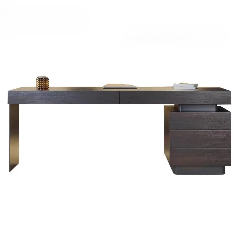 

Italian Light Luxury and Simplicity High-Grade Study Desk Designer Office High-End Computer Desk