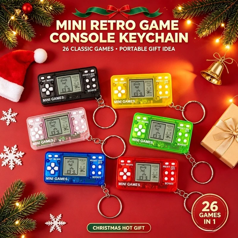 Mini przenośna konsola do gier – Retro Gaming Keychain recenzja i cena