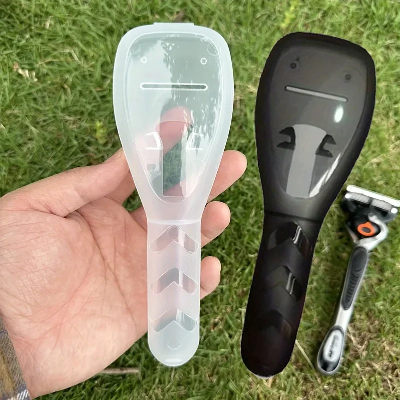 Transparent Razor Case, Shaver Storage Box, Safety Travel Portable Storage Box for Shaving Razor