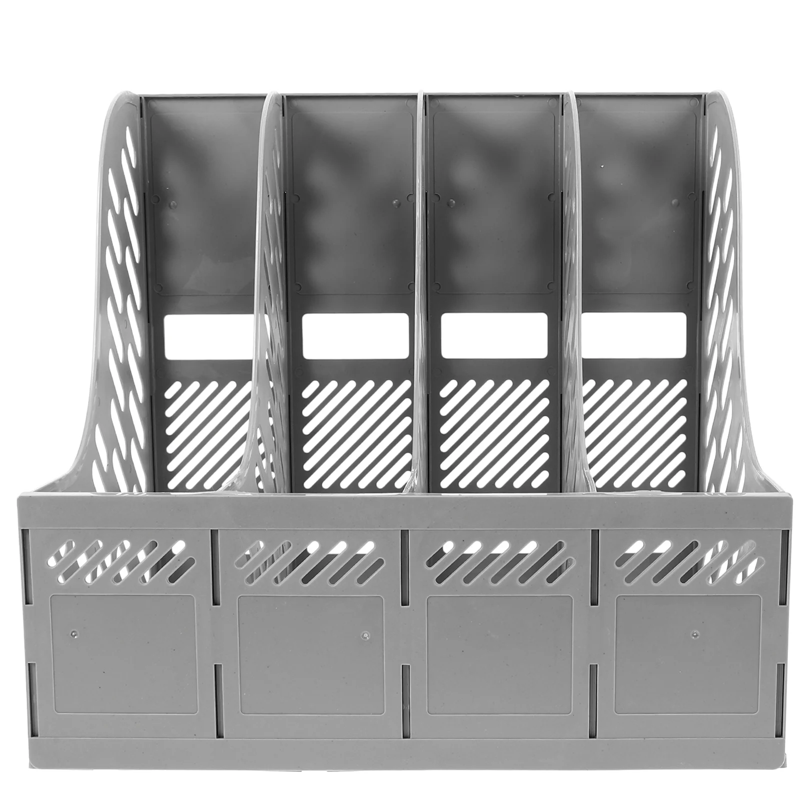 

1Set File Organizer Desktop Storage Rack Modern A4 Document Holder Office File Holder Desk Storage Stand Document Rack