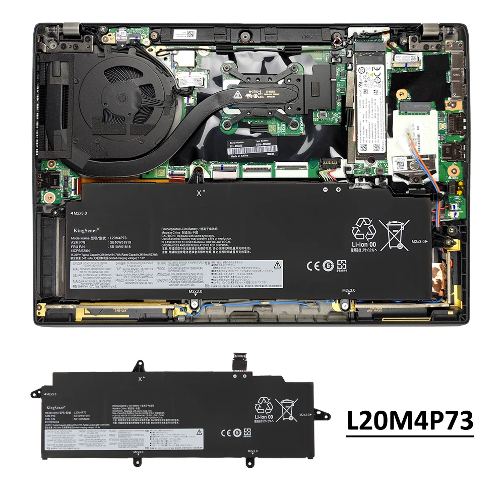 Lenovo ThinkPad X13 Gen 2/3 Battery 54.7Wh