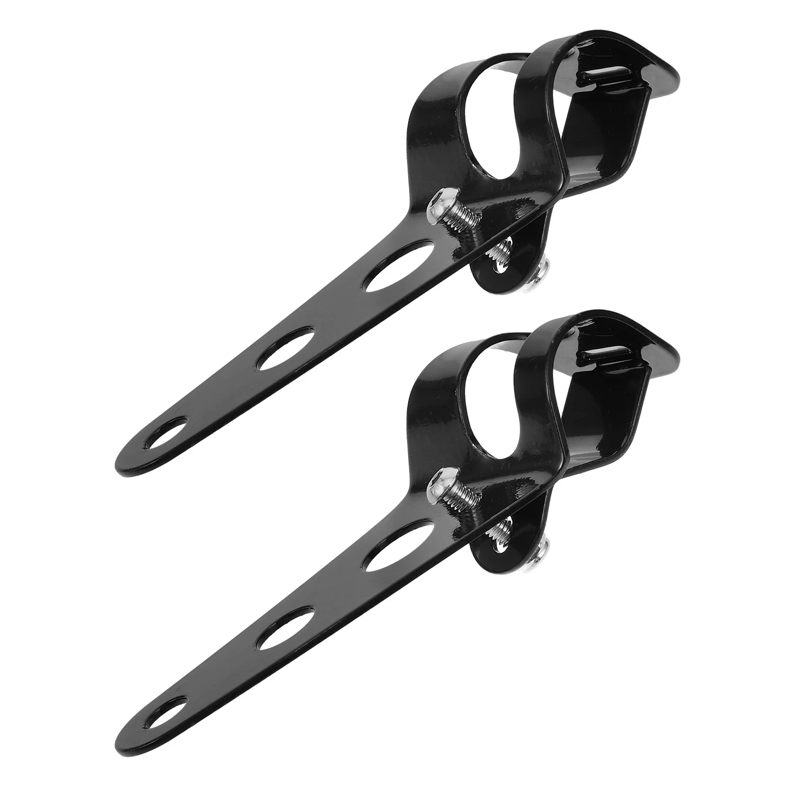 

2pcs Motorcycle Front Fork Headlight Mounting Bracket For Enhanced Night Visibility Durable Smooth Finish Compatible With