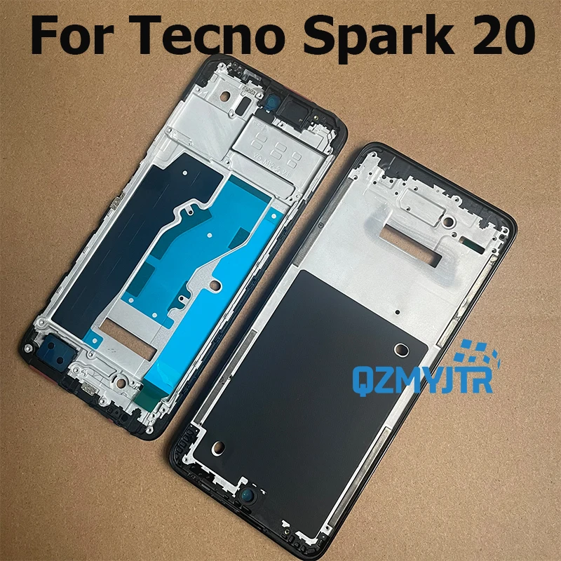 New For Tecno Spark 20 20C Pro Middle Frame Front Bezel Housing Case Back Mid Plate Models Lcd Supporting Holder