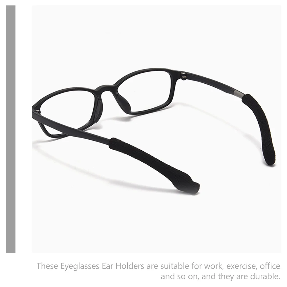 2 قطعة معبد النظارات نصائح الأكمام عدم الانزلاق نظارات الأذن السنانير صالح للنظارات الشمسية نظارات القراءة السيطرة التجنيب #4