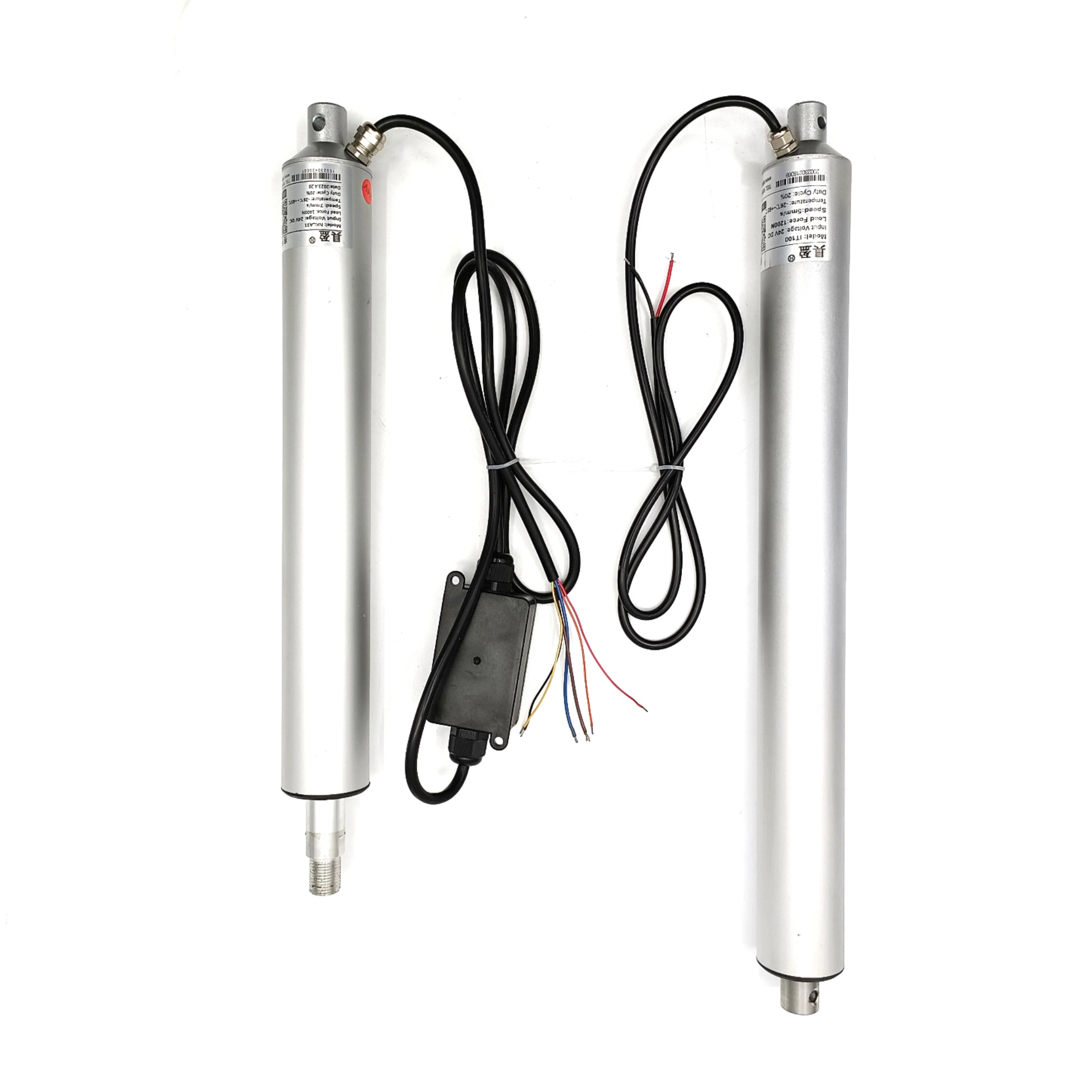 

12V Mini Micro Tubular DC Motor Aluminium Stroke Linear Actuator 24in 22lbs Slim In-Line Electric Pen Home Fan