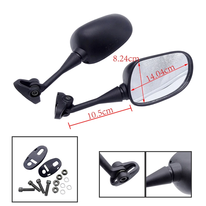 1 Pair Motorcycle Rear View Mirror Side Rearview Mirror Motorbike for VFR800 HONDA VFR 800 2002-2008 V-TEC