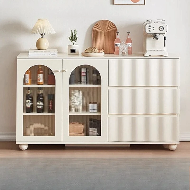 

Simple Modern Creamy Style Sideboard Storage Multifunctional Vogue Durable Cupboards Eenvoudig En Duurzaam Dining Room Furniture