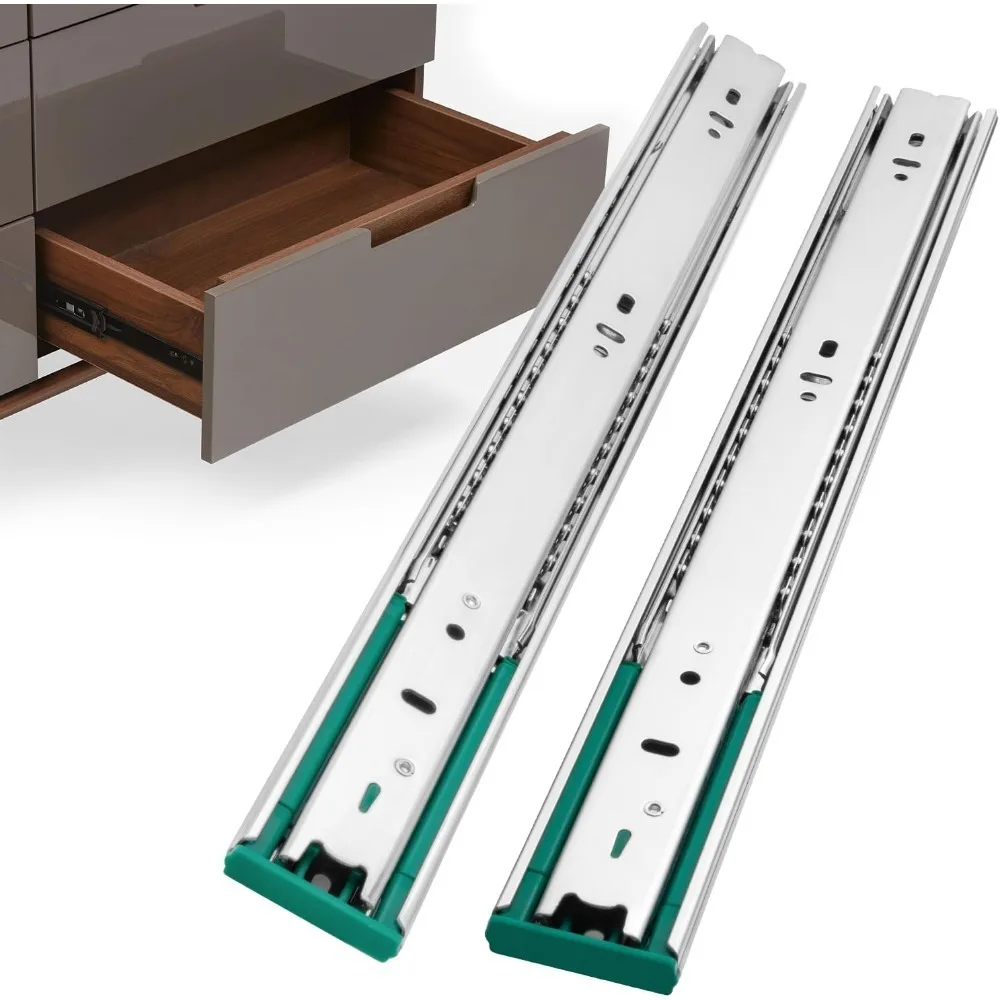 

10 Pairs Soft Close Drawer Slides 22 Inch Heavy Duty Side Mount Cabinet Rails Ball Bearing Full Extension Kitchen Drawer