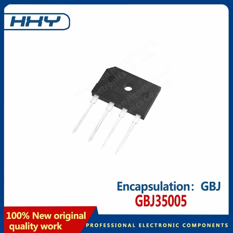 10ชิ้นแพคเกจ GBJ GBJ35005 35A50V วงจรเรียงกระแสไดโอดแบบบริดจ์