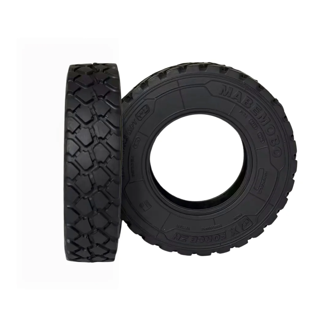 2 PCS On-Road Slick and Off-Road Rock Lug Tires Rubber Tyres For Tamiya 1/14 RC Tactor Semi-trailer Tipper Truck Accessories