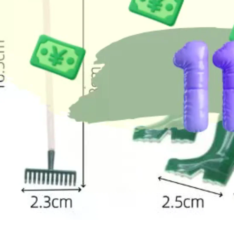 1 Set Simulatie Poppenhuis Miniatuur Schop Schoffel Hooivork En Waterleiding Reparatie Tool Spelen Fairy Tuin Accessoires Landbouw Gereedschap